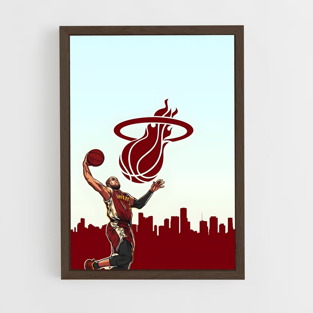 Poster Miami de heat – affiche Basketball (vue 5)